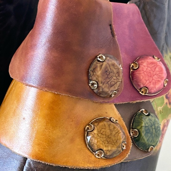 Womens Elite by Corkys Bootie Shoes Multi Color Leather Brown US 6 ELK 6 - Picture 15 of 15